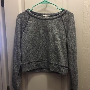 Forever 21 Dark grey Sweatshirt crop top